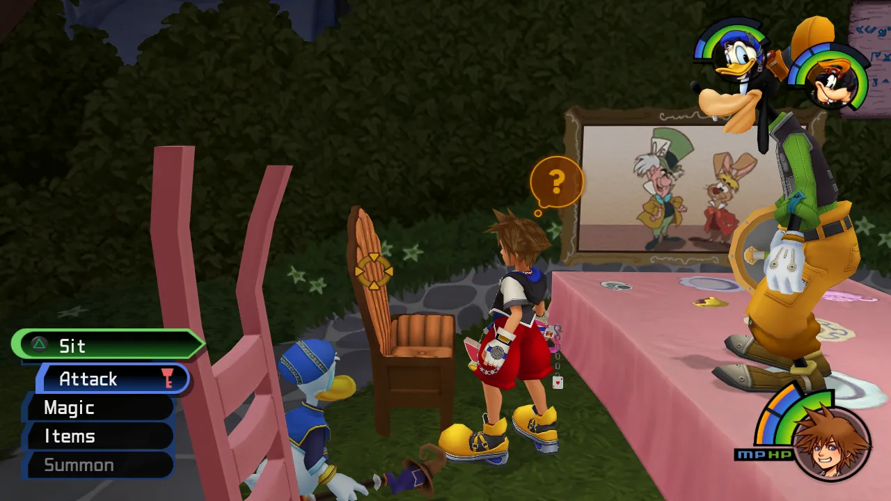 Wonderland Tea Party Garden Left Cushioned Chair